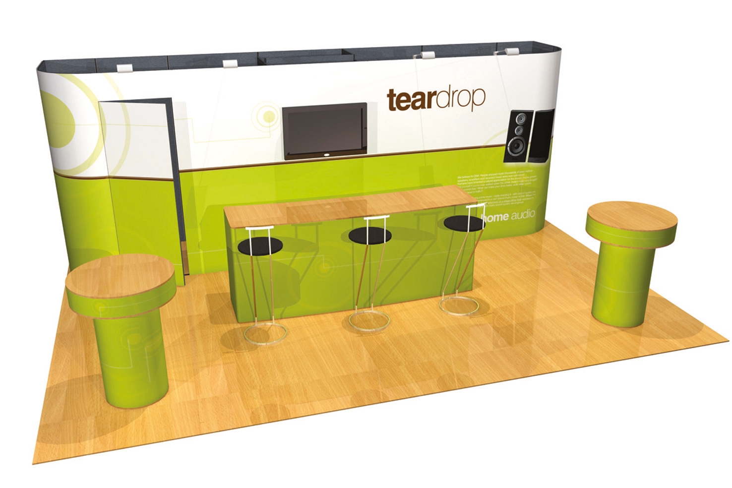Configured pop up display