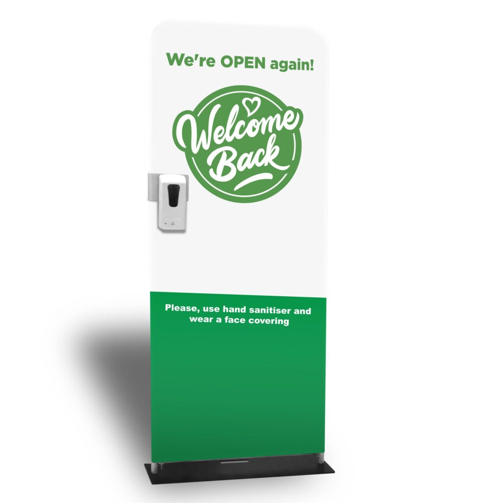 Covid Bespoke hand sanitizing station