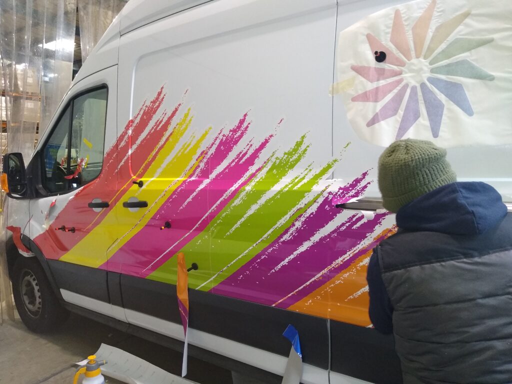 Installing vehicle Wrap Vehicle wrap for Scarbutts and csp