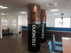 Duracell Vinyl Pillar Wraps