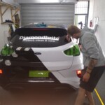 Ford Puma being vehicle wrapped