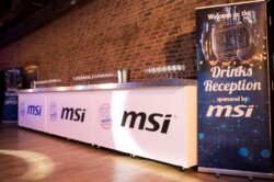 MSI Bar event signs and graphics