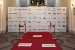 Red carpet signs and graphics